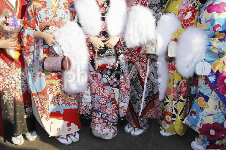 成人の日　成人式 成人の日,成人式,着物の写真素材
