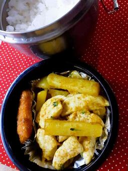 ささみとジャガイモのカレー炒め 食べ物,フード,おいしいの写真素材
