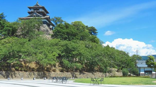 丸岡城 城,天守,天守閣の写真素材