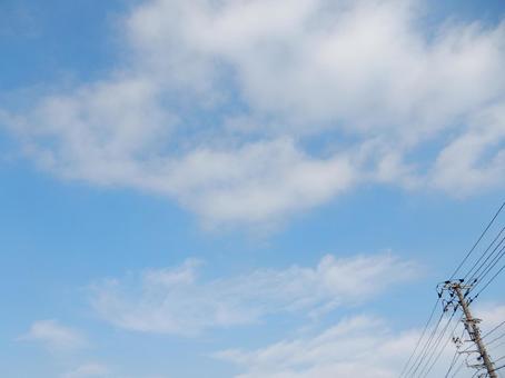 【空の写真】秋空 【空の写真】秋空 秋空,空,雲の写真素材