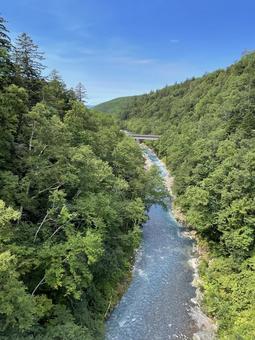 谷間 谷間 山,川,谷の写真素材
