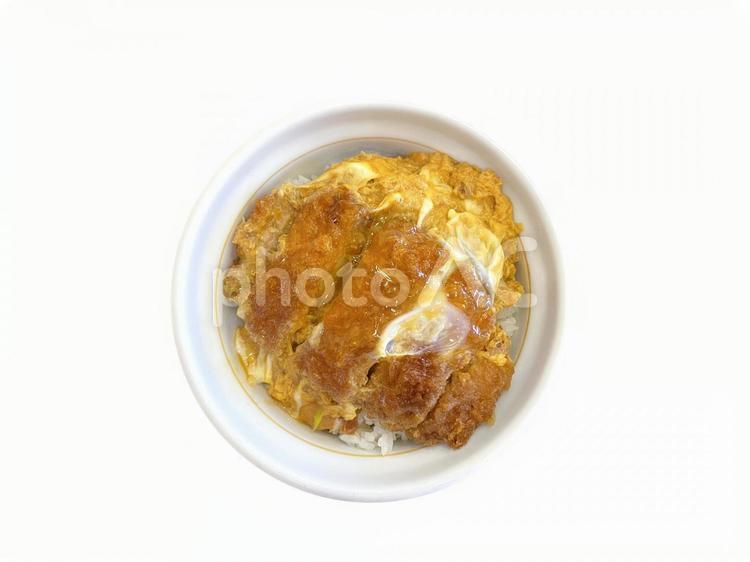 かつ丼（俯瞰） かつ丼,とんかつ,どんぶりの写真素材