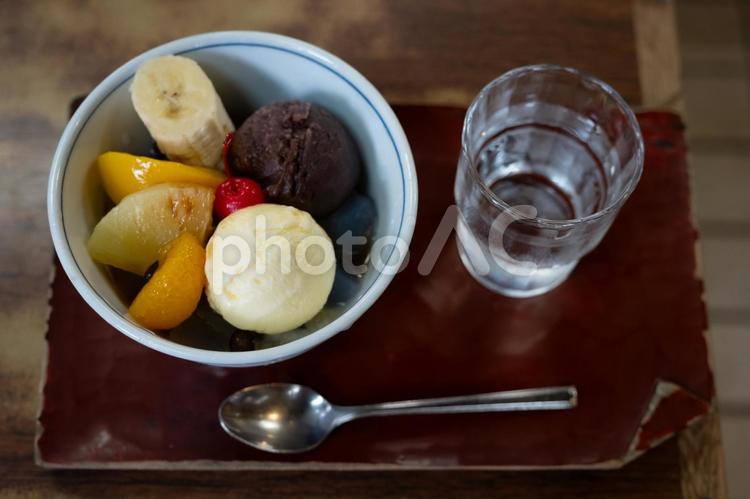［グルメ］クリームあんみつ グルメ,クリームあんみつ,デザートの写真素材