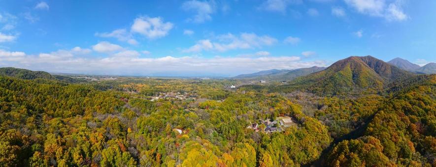 北軽井沢の風景 山並み,高原,北軽井沢の写真素材