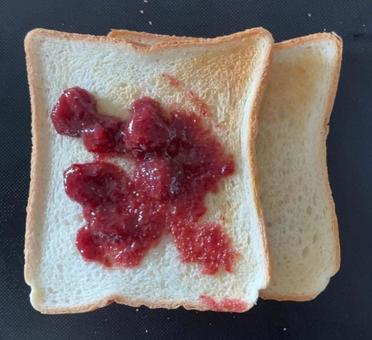 Photo, lunch, strawberry jam, toast, 