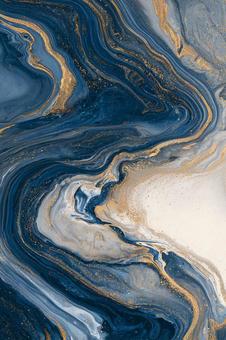 青と金のマーブル模様の写真