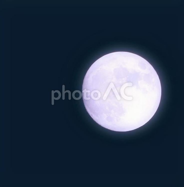 満月を少し加工してみました 月,空,ムーンの写真素材