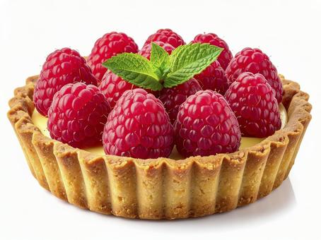 ラズベリーのタルト　AI生成画像　の写真