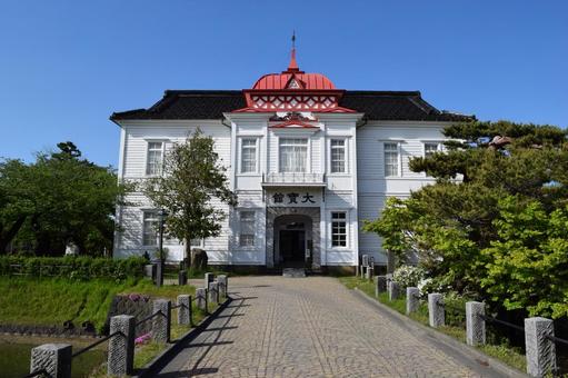 大宝館 郷土ゆかりの人物資料館 大宝館,大寶館,赤いドームの写真素材