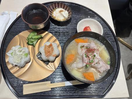 和食_自由が丘 和食_自由が丘 和食,ランチ,豚汁の写真素材