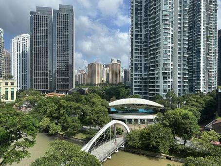 シンガポールの街並み シンガポール,風景,都会の写真素材