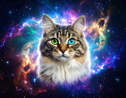 宇宙と猫 宇宙と猫の写真