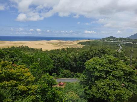 鳥取旅行 鳥取旅行 鳥取県,皆生温泉,鳥取砂丘の写真素材