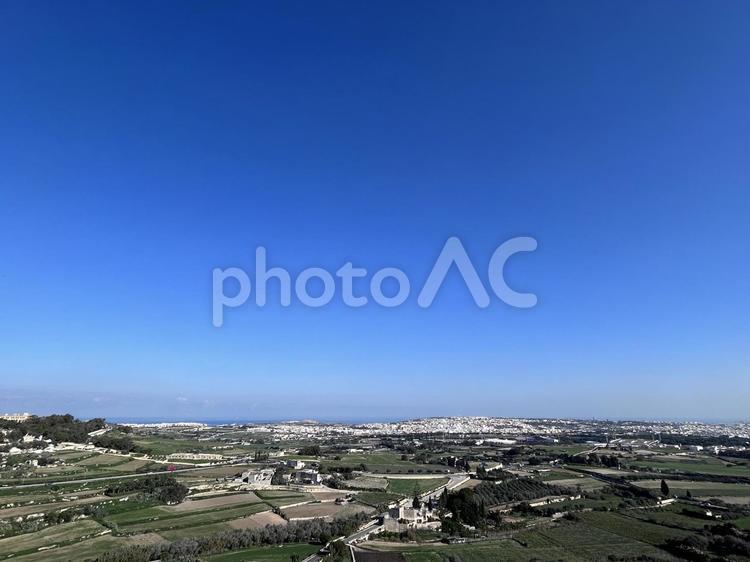 ヨーロッパの田園風景 風景,マルタ,ヨーロッパの写真素材