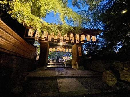 京都の高台寺 夜景 京都の高台寺 夜景の写真
