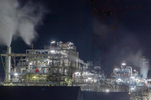 高萩市工場夜景 高萩市工場夜景の写真