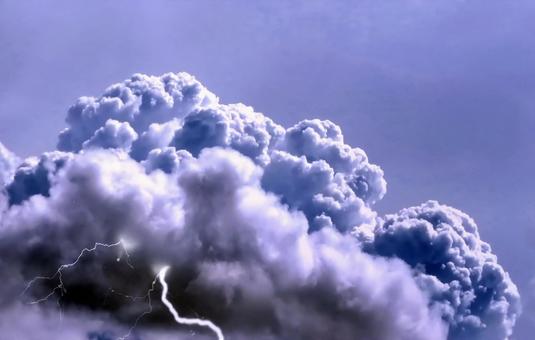 イメージ素材・背景/空画像・雷雲 イメージ素材・背景/空画像・雷雲 雷雲,積乱雲,稲妻の写真素材