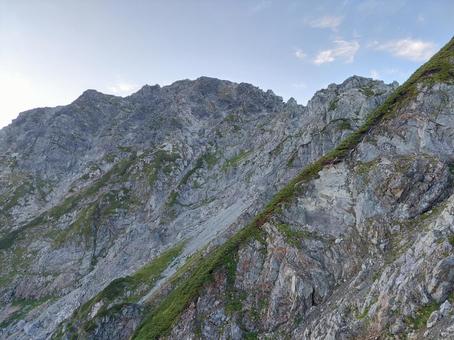 剱岳の山頂部 剱岳の山頂部の写真