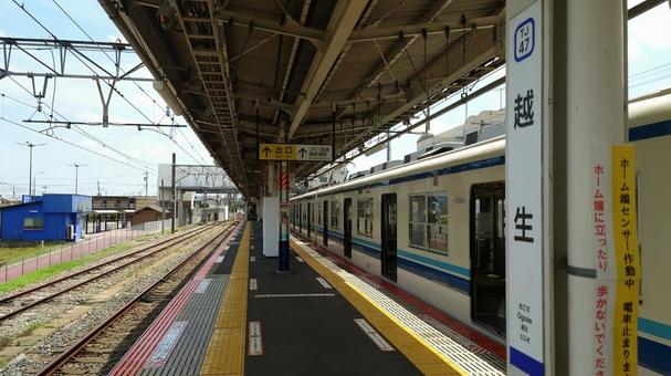 越生駅 東武鉄道越生線終点 埼玉県越生町 越生駅 東武鉄道越生線終点 埼玉県越生町 越生駅,東武,鉄道の写真素材