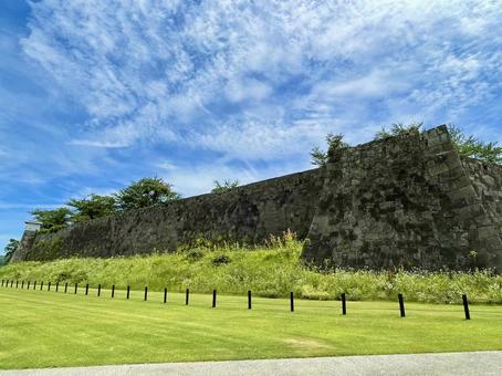 白河小峰城北面石垣 白河小峰城北面石垣の写真