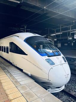 JR小倉駅　特急ソニック-2 特急ソニック,特急,九州の写真素材