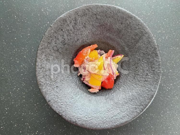 赤玉ねぎとパプリカのマリネ 夏,冷製,サラダの写真素材