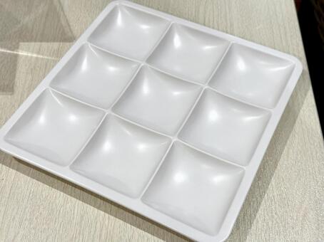 バイキング用の仕切り皿 仕切り皿,セパレート,仕切りの写真素材