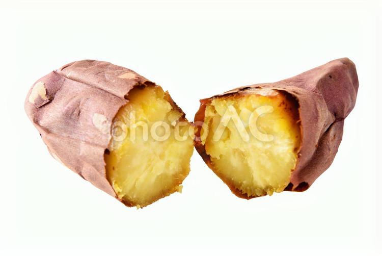 焼き芋　切り抜き 焼き芋,さつまいも,秋の写真素材