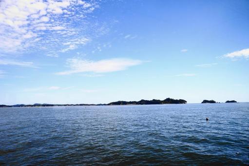 青空と海 青空と海の写真