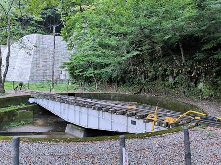 長良川鉄道、北濃駅、転車台 長良川鉄道,越美南線,北濃駅の写真素材