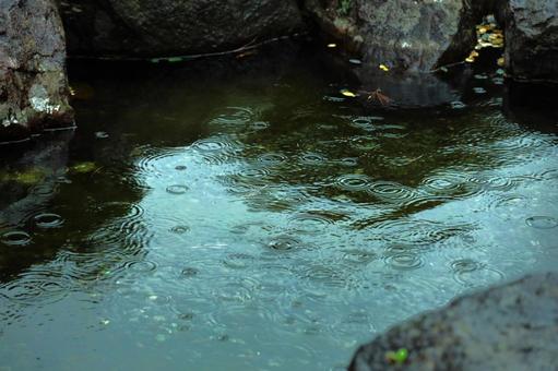 雨の波形3-自然の美 雨の波形3-自然の美 雨,雨の波形,波形の写真素材