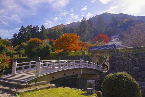 兵庫県豊岡市にある出石城 出石城跡,出石城,城跡の写真素材