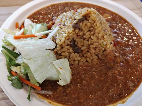 カレーライス ピラミッド カレーライス ピラミッド ピラミッド,カレー,フードの写真素材