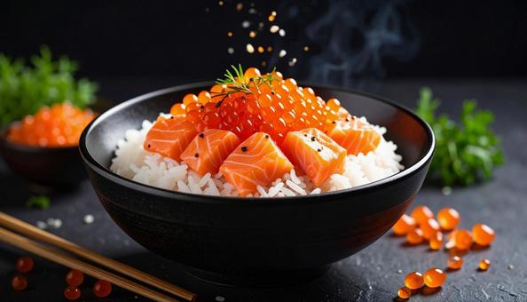 いくら丼 新鮮ないくらがたっぷり いくら丼 新鮮ないくらがたっぷりの写真