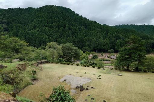 福井県-一乗谷朝倉氏遺跡-中の御殿跡 福井県-一乗谷朝倉氏遺跡-中の御殿跡 一乗谷,朝倉氏遺跡,中の御殿跡の写真素材