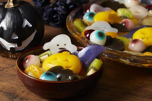 ハロウィン フルーツポンチ ハロウィン フルーツポンチ ハロウィン,フルーツポンチ,コウモリの写真素材