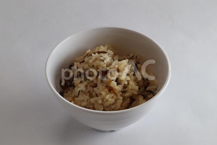 ひじきの炊き込みご飯 フード,和食,海藻の写真素材
