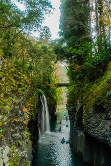 【宮崎】高千穂峡の風景 【宮崎】高千穂峡の風景の写真