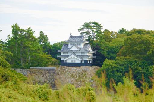 [愛知県]豊橋市今橋町の吉田城鉄櫓 吉田城鉄櫓,吉田城,秋の写真素材