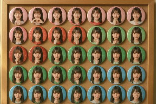 推し活で集めた缶バッジコレクション 推し活で集めた缶バッジコレクションの写真