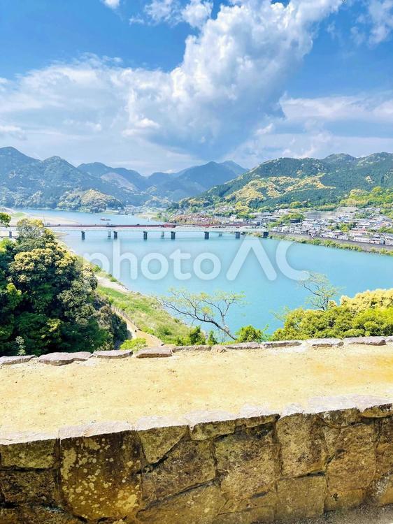 新宮城跡（丹鶴城跡）　熊野川河口　丹鶴山 新宮城跡（丹鶴城跡）,熊野川河口,丹鶴山の写真素材