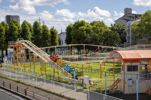 刈谷市交通児童遊園 ジェットコースター 刈谷市交通児童遊園,ジェットコースター,遊園地の写真素材