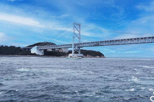 大鳴門橋（鳴門海峡大橋） 大鳴門橋,鳴門海峡大橋,海の写真素材
