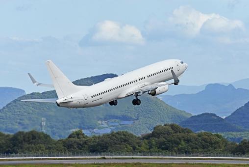 飛行機 ボーイング737 飛行機 ボーイング737 旅客機,航空機,フライトの写真素材