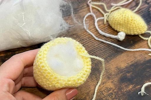 あみぐるみ作成中 あみぐるみ,編みぐるみ,編み物の写真素材