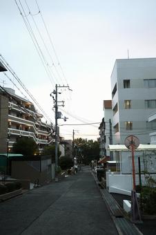 豊中市　下町溢れる風景 下町情緒,夕方,大阪市の写真素材