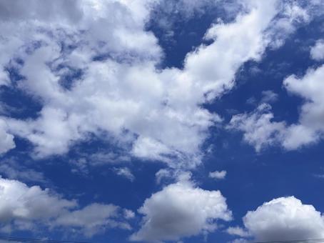 【風景写真】夏空 【風景写真】夏空 夏空,空,雲の写真素材