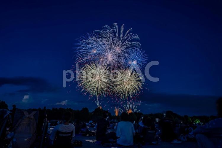 第25回ひがしまつやま花火大会 ひがしまつやま花火大会,花火,綺麗の写真素材