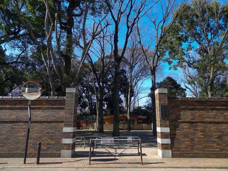 六義公園の入口 六義公園,文京区,入口の写真素材