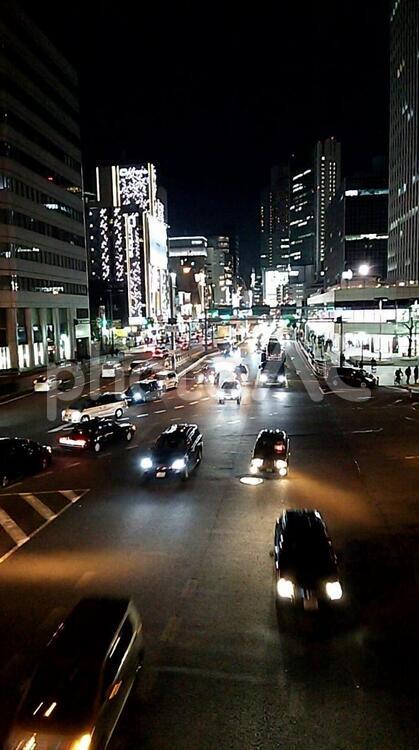街の風景２ 車,道路,道の写真素材